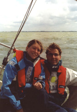 Joost en Ilse op het IJsselmeer